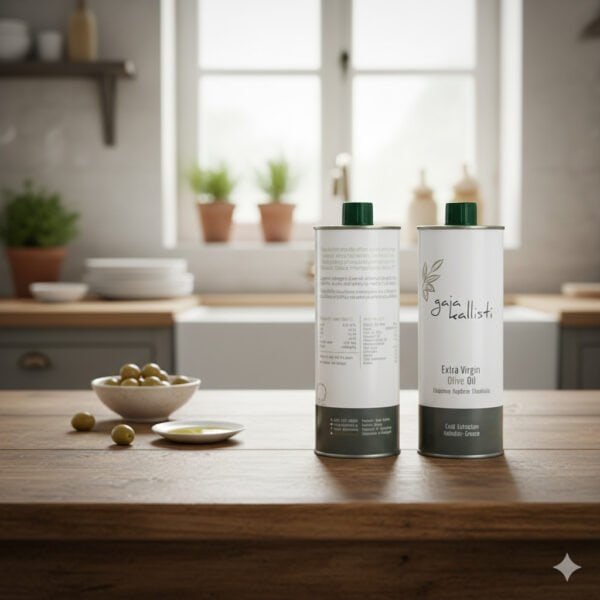 Gaia Kallisti extra vierge olijfolie, Halkidiki, koudgeperst 500ml blik