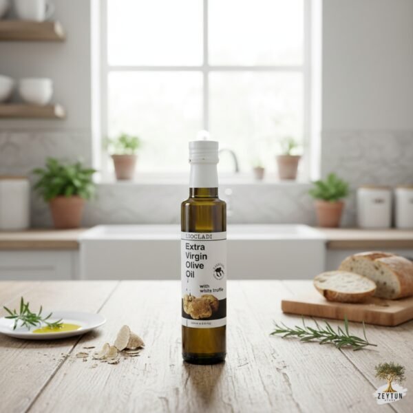 Hallikidiki-griekse-extra-vierge-olijfolie-op-koude-persing-verpakt-zacht-licht-geel-olie-in-een-verpakking-met-label-van-olijfolie-op-woonkeukentafel.